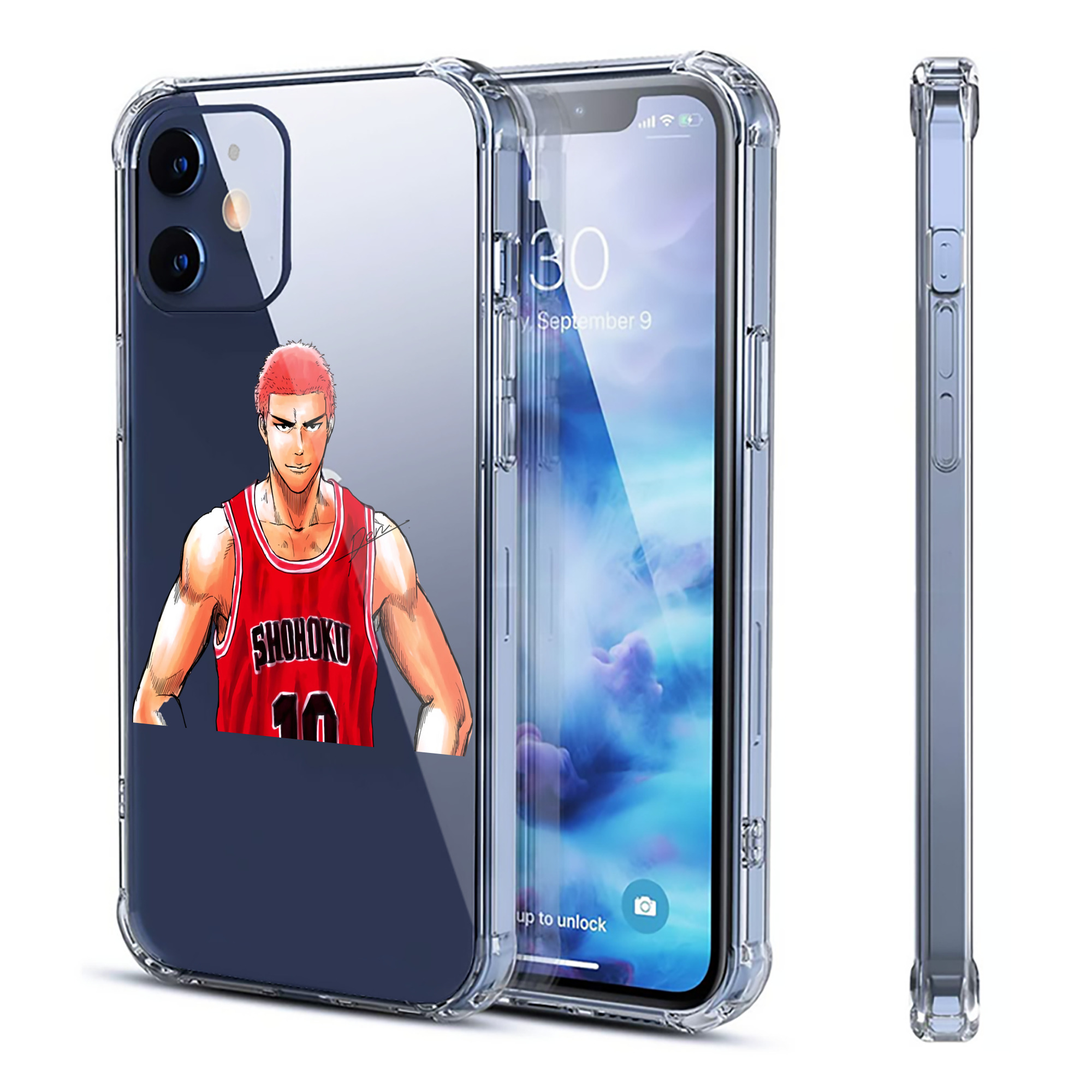 （画像用） SLAM DUNK／スラムダンク 【iPhone 12シリーズ対応】透明スマホケース（クリアソフトケース）